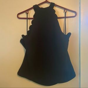 Black Sleeveless SHEIN Top